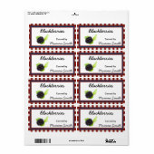 Pays Blackberry Custom Canning Étiquettes (Feuille entière)