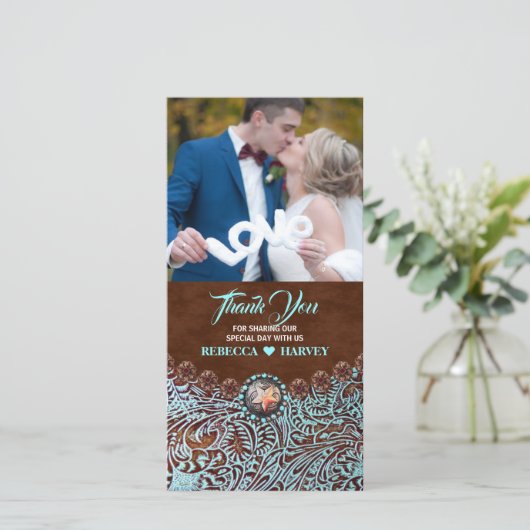 pays brun turquoise mariage de l'ouest merci (Debout devant)