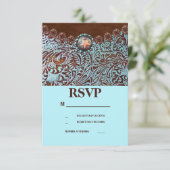 pays brun turquoise mariage occidental RSVP (Debout devant)