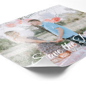 Pays chic || Enregistrer la date Carré photo Impri (Coin)