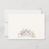 Pays chic pastel et crème  Réponse de mariage  (Dos)