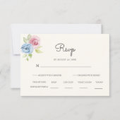 Pays chic pastel et crème  Réponse de mariage  (Devant)