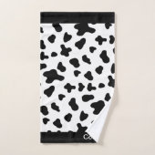 Pays chic vache noir et blanc motif (Serviette à main)