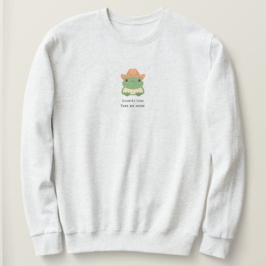 Pays crapaud mignon sweatshirt (Design devant)