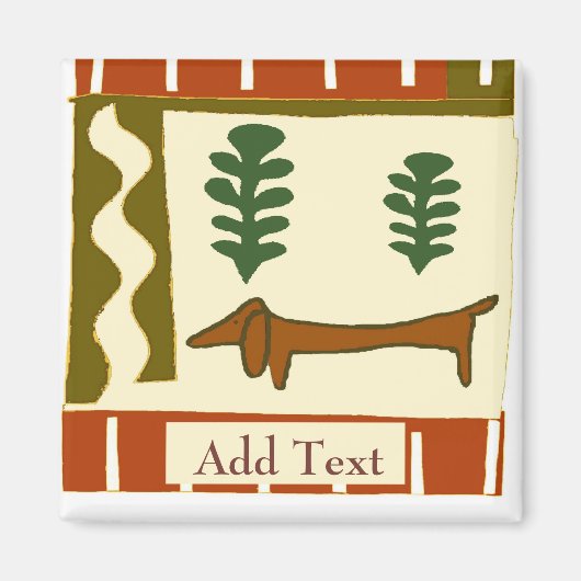 Pays Dachshund Magnet (Devant)