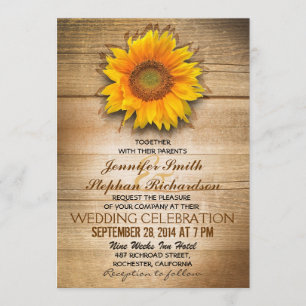pays de bois rustique invitations de mariage de to