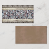 Pays de Cuir Turquoise Cartes de visite de l'Ouest (Devant / Derrière)