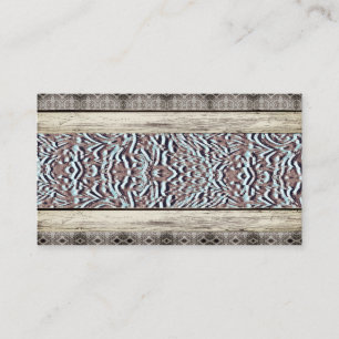 Pays de Cuir Turquoise Cartes de visite de l'Ouest