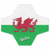 Pays de Galles Football & Drapeau Gallois, Cymru / (Plat)
