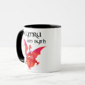 'Pays de Galles Pour Toujours' Mug : Dragon rouge (Devant gauche)