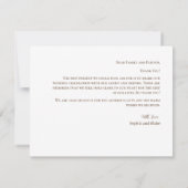 Pays dentelle Mason Jar Carte de remerciements ros (Dos)