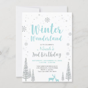Pays des merveilles d'hiver - Invitation pour 2e a