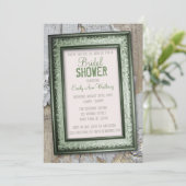 Pays du Sud Rustique Invitations de douche nuptial (Debout devant)