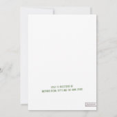 Pays du Sud Rustique Invitations de douche nuptial (Dos)