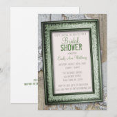 Pays du Sud Rustique Invitations de douche nuptial (Devant / Derrière)