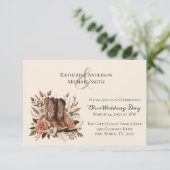 Pays élégant moderne Occidental- Fleurs Invitation (Debout devant)