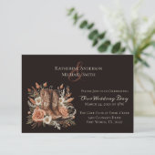 Pays élégant moderne Occidental- Fleurs Invitation (Debout devant)