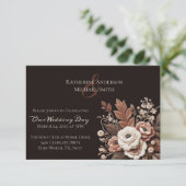 Pays élégant moderne Occidental- Floral Invitation (Debout devant)