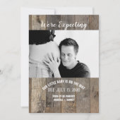 pays en bois rustique Photo Faire-part de grossess (Devant)