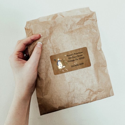 Pays Étiquette principal de neige