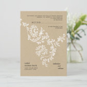 Pays Faire-part de mariage Floral (Debout devant)
