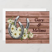 Pays Faire-part de mariage occidental Modèle (Devant / Derrière)