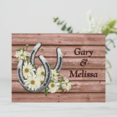 Pays Faire-part de mariage occidental Modèle (Debout devant)