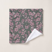 Pays flamand rose floral (Gant de toilette)