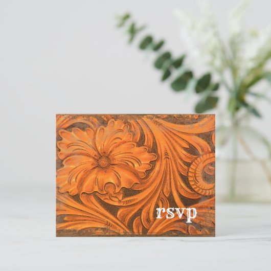 Pays Fleur Rustique Mariage Occidental RSVP (Debout devant)