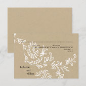 Pays Floral Mariage RSVP (Devant / Derrière)