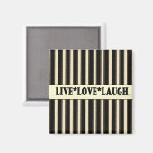 Pays Français Live, Amour, Rire Fridge Magnet (Recto/Verso)