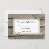 Pays Grange Bois et Fleurs Mariage RSVP (Devant)