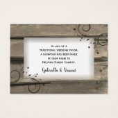 Pays Grange Fleurs de bois Mariage Charité Favoris (Devant)