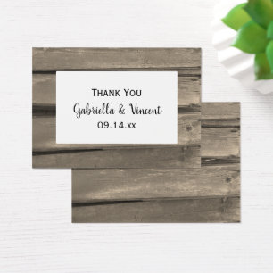 Pays Grange Wood Wedding Favor Tags