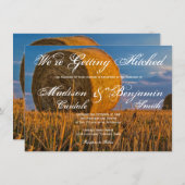 Pays Hay Bale Mariage rural Invitations (Devant / Derrière)