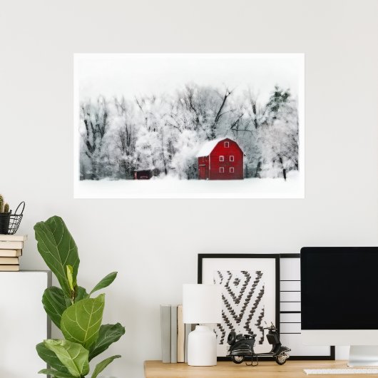 Pays hiver, affiche (Bureau à domicile)