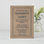 Pays Invitations de mariage rustique (Debout devant)