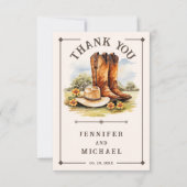 Pays Mariage Occidental Russe Cowboy Merci (Devant)