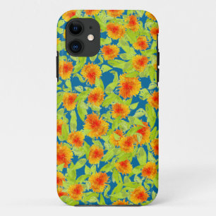 Pays Marigolds sur Blue iPhone 5/5s Xtreme Coque