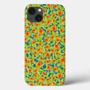 Pays Marigolds sur Coque bleu-Mate coque ipad