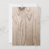 Pays Mason Jar Rustique Bois de mariage Invitation (Dos)