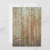 Pays Mason Jars Grange Bois Mariage Invitations (Dos)