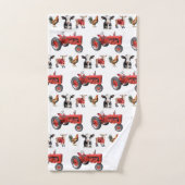 Pays Moderne Animaux de ferme Motif Animaux Grange (Serviette à main)