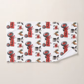 Pays Moderne Animaux de ferme Motif Animaux Grange (Serviette à main)