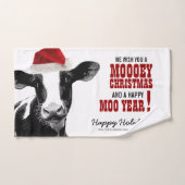 Pays Noël Père Noël Vacances Vaches  (Serviette à main)