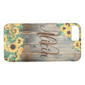 Pays Nom de tournesol Coque-Mate coque iphone (Dos (Horizontal))