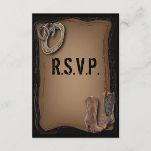 pays occidental mariage cowboy réponse RSVP