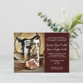 Pays Ouest Mason Jar Invitations de mariage (Debout devant)