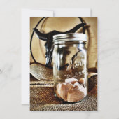 Pays Ouest Mason Jar Invitations de mariage (Dos)