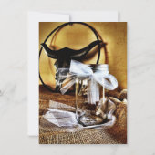 Pays Ouest Mason Jar Invitations de mariage (Dos)